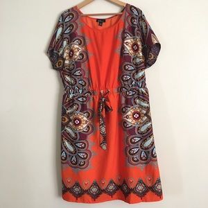 ALYX Orange Printed Two Piece Dress